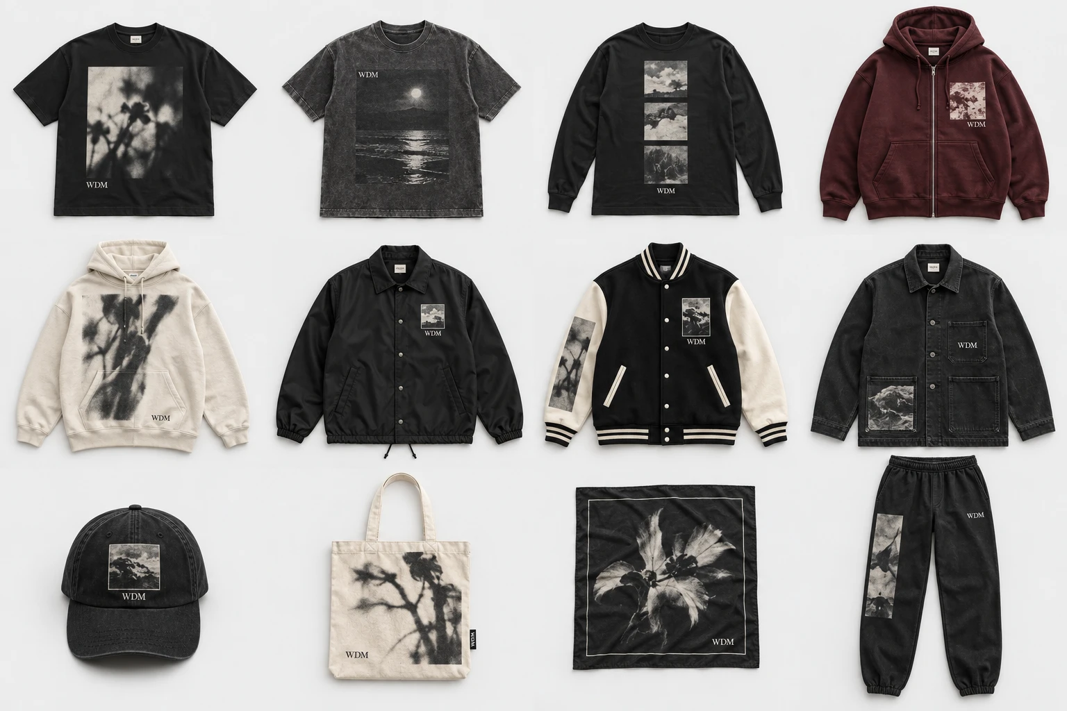WeDoMerch concept collection with coordinated apparel, outerwear and accessories